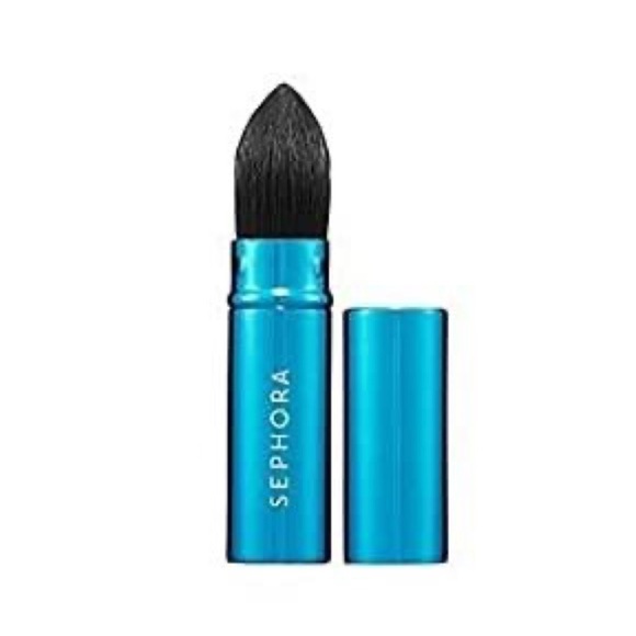 SEPHORA Blue Travel Foundation Brush with Cover - Picture 5 of 5